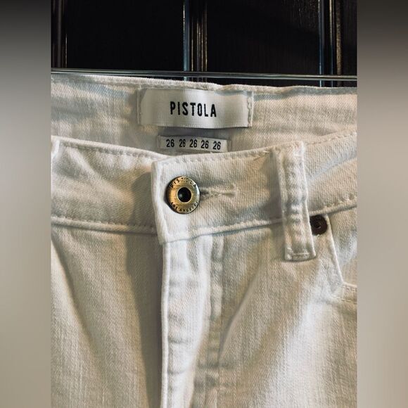pistola Denim - Pistola Madi High Rise Slim White Jeans | Size 26